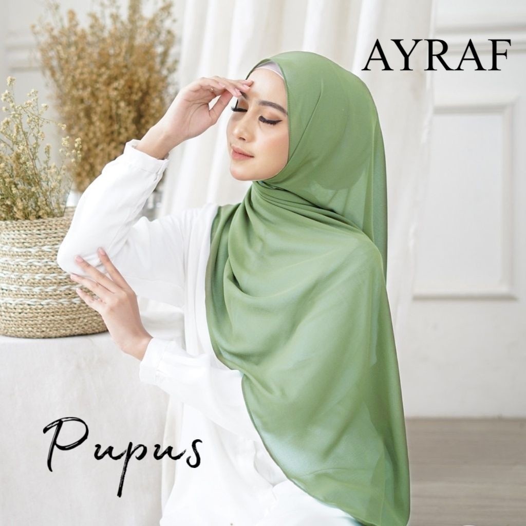 Pashmina Ceruty Babydoll Premium Hijab Wisuda Kondangan Elegant/ kerudung hijab panjang basic pashmi
