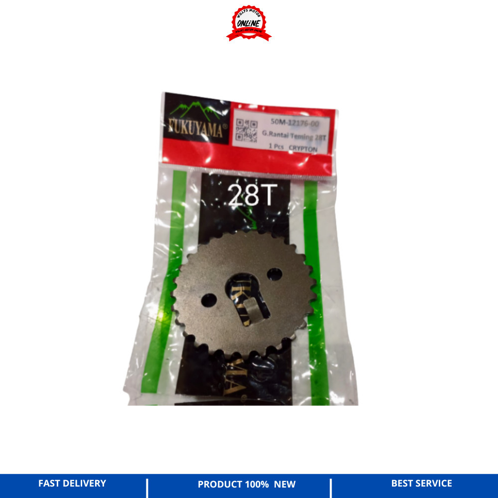 GIGI KETENG CRYPTON JUPITER Z LAMA VEGA R LAMA 28T FUKUYAMA / SPAREPART MOTOR TERMURAH