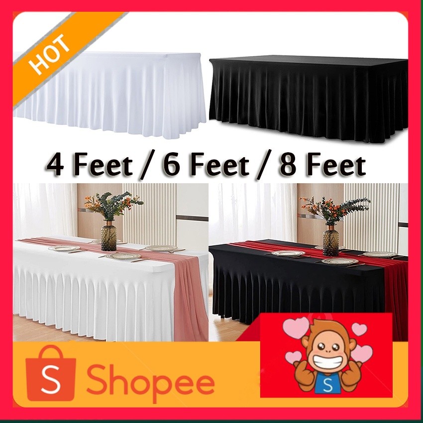 Rok Meja Dekorasi /Skriting Meja/Rok Meja Rempel Tinggi 75cm Rok Meja Pesta Kantor Prasmanan Rempel 