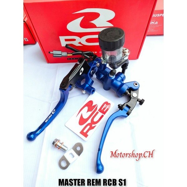 ( READY BIRU ) Master Rem Rcb S1 Kanan Kiri Kopling 14M Cnc Forged RADIAL Master Rem Rcb Dan Handle 