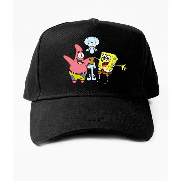 Topi Spongebob Patrick Squidward Friends Baseball Trucker Snapback Bucket