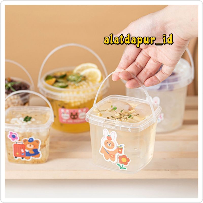 10pcs 300ML dessert box cup toples jar ember dessert minuman