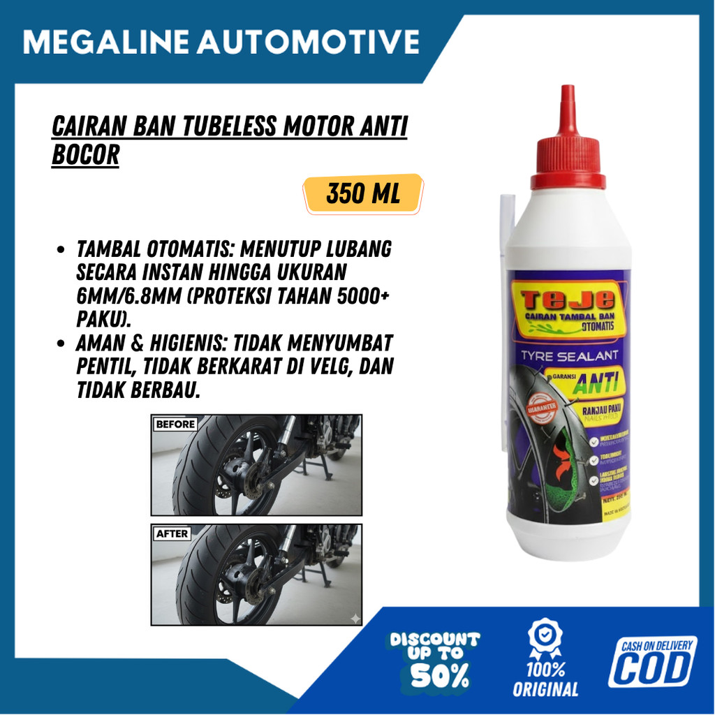 Cairan Ban Tubeless Motor Anti Bocor 350 ML