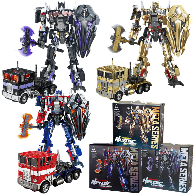 NEW Transformation M-01 Commander Dark Version Golden Optimus Prime Action Figure Model Alloy Robot 