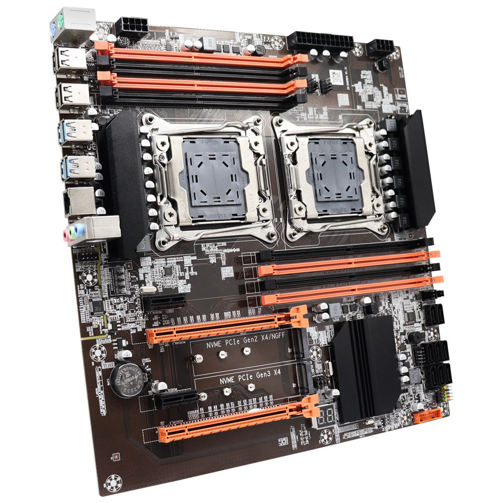 X99 Dual CPU Server Motherboard EATX Xeon Processor Slot 20113 M2 LGA 2011 V3 EATX USB30 SATA3 8 MM 
