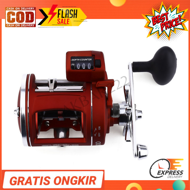 YUMOSHI ACL600 30D Reel Pancing 12 Ball Bearing with Electric Depth Counting / Gulungan Pancing / Re