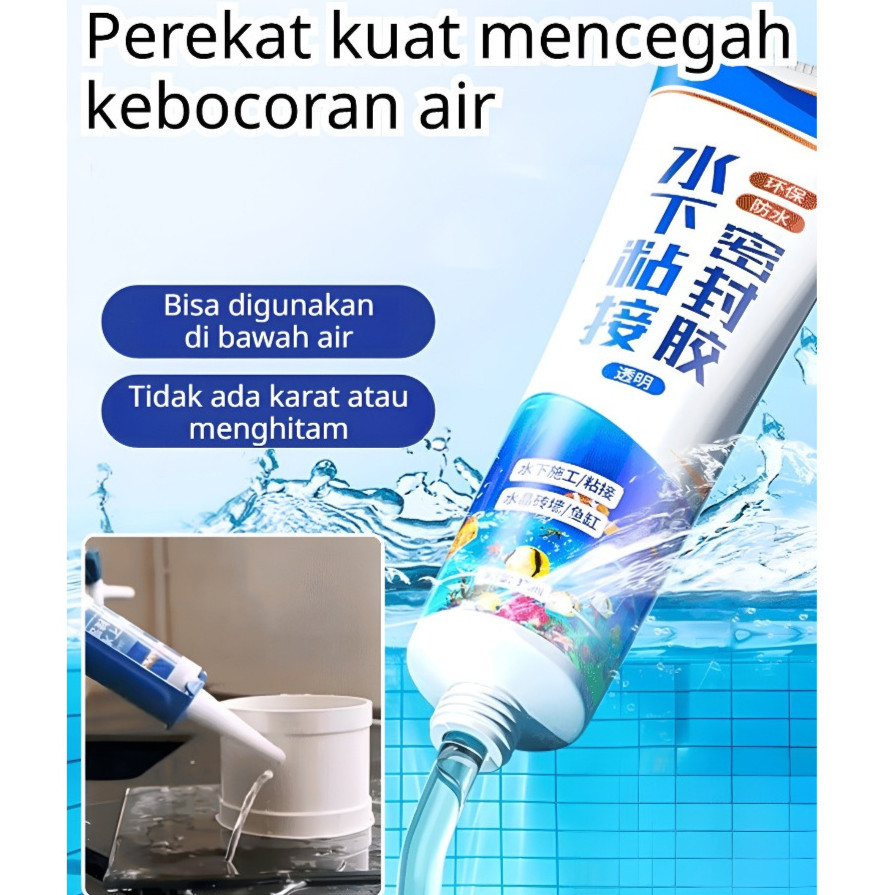 Sealant Bawah Air/Lem Perekat Bawah Air/Lem Anti Bocor Super Kuat/Sealant Anti Air/Lem Sealant/Water