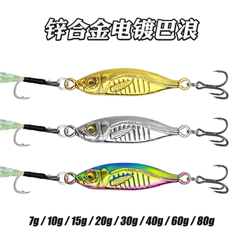 Umpan Jig Metal Rainbow – Motif Ikan Realistis untuk Jigging Laut