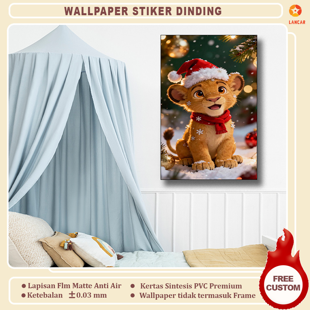 Wallpaper Lukisan Dinding Anak Laki-Laki - Motif Kartun Lucu 3D Dinding Kamar Tidur Anak