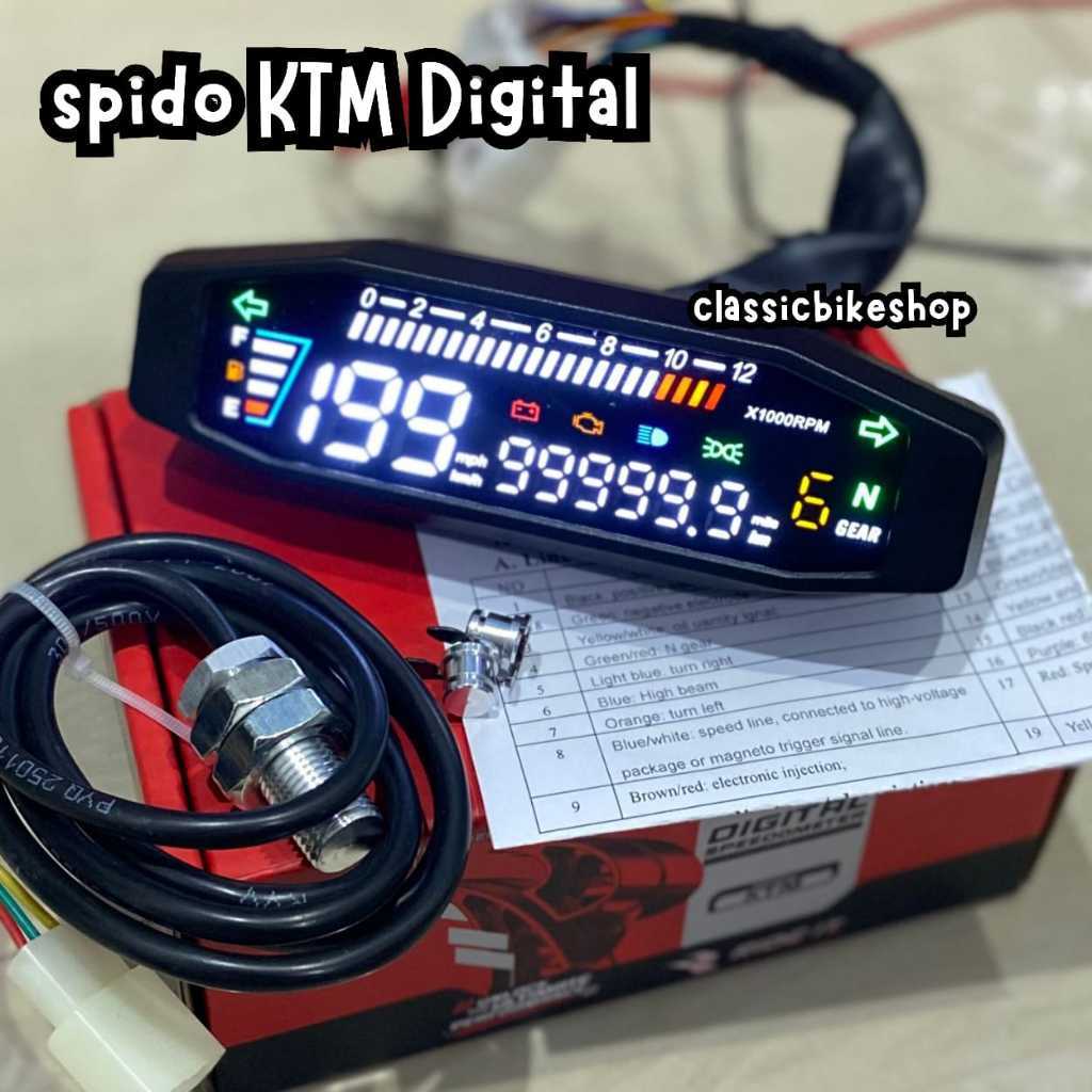 SPEEDOMETER DIGITAL MINI KTM XCKTM SX SPIDO KTM GEN 2 RIDE IT