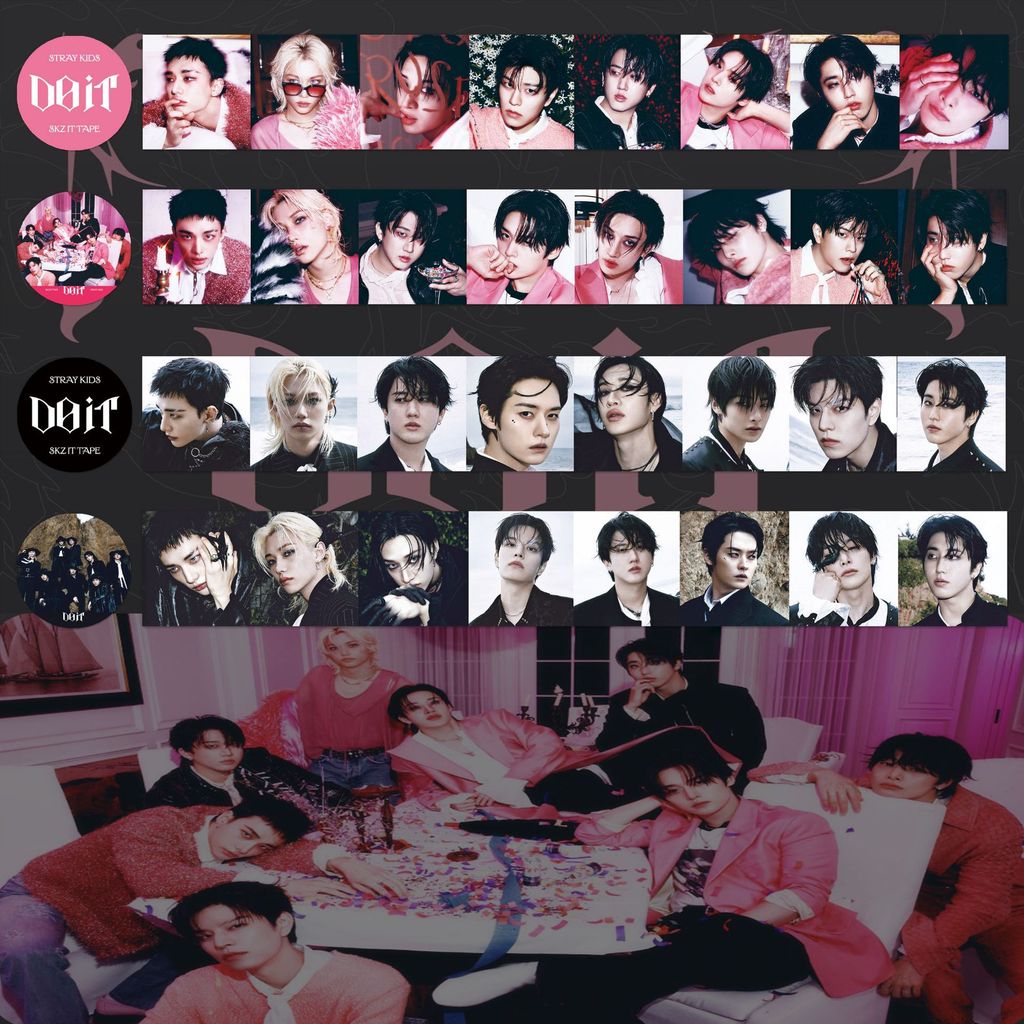 StrayKids and Paper Tape Mini Albums DO IT Stickers Anime Periphery Handbooks Stickers Gifts