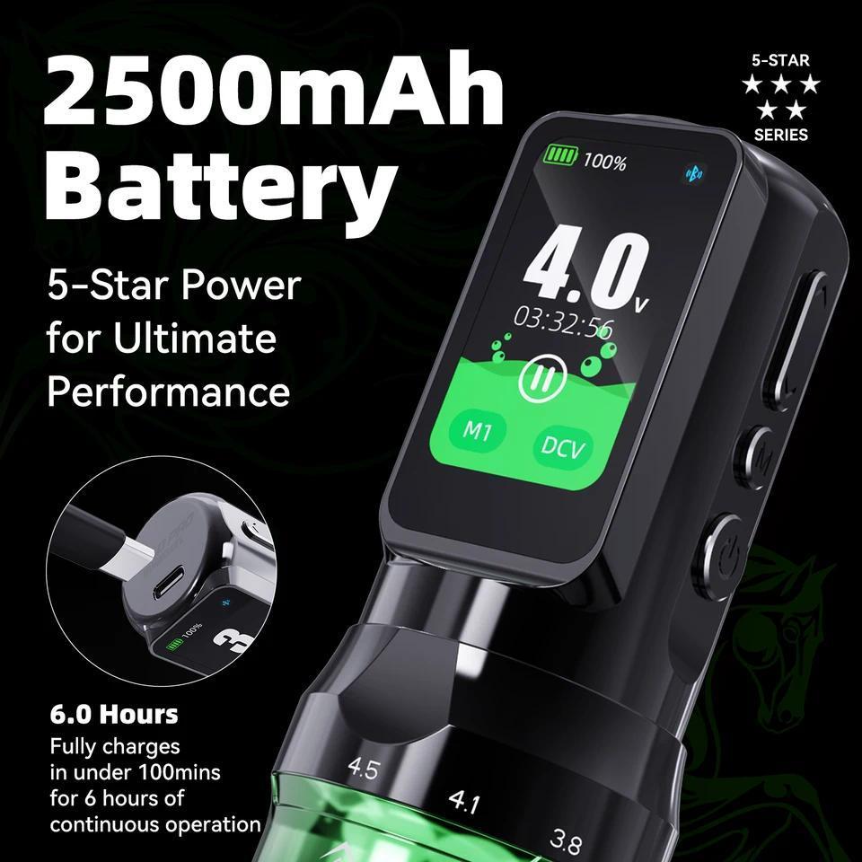 Dragonhawk Fold Pro Mesin Tato Pena Tahun Kuda 7 Stroke Motor Mcore-C4 Suara Rendah Stabil Tahan Lam