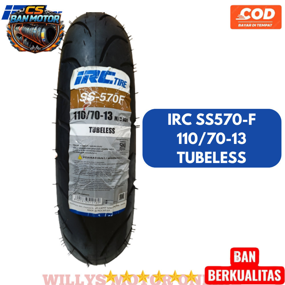 MURAH Ban 110/70-13 IRC SS-570F TUBELES BAN DEPAN NMAX ALL NEW NMAX