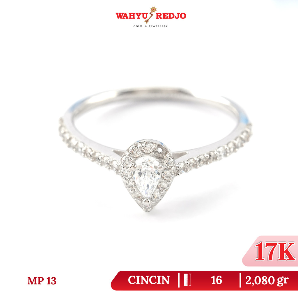 Cincin Emas 17K Putih Wahyu Redjo CC-17K 31739150-PMR