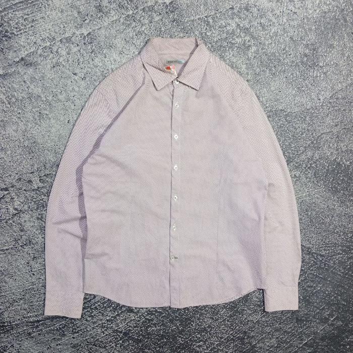 Kemeja lengan panjang STCO MAN skinny kotak kotak casual murah size L