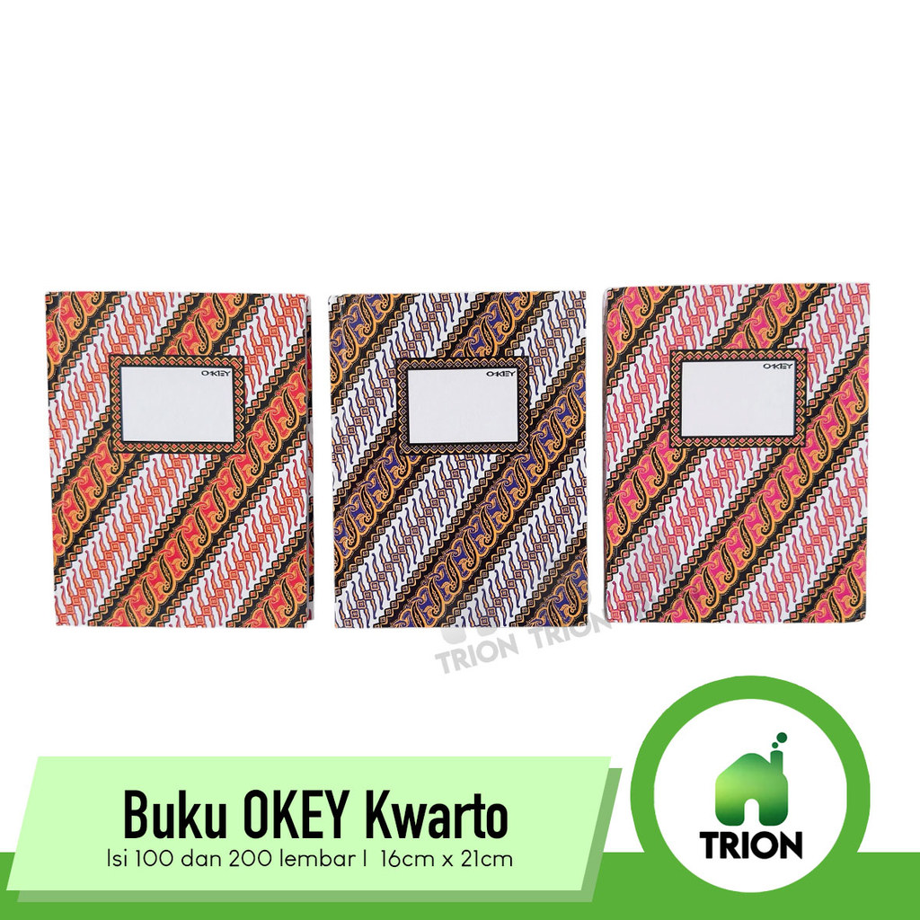Buku Okey Kwarto / Buku Catatan Ukuran Kwarto / Buku Administrasi