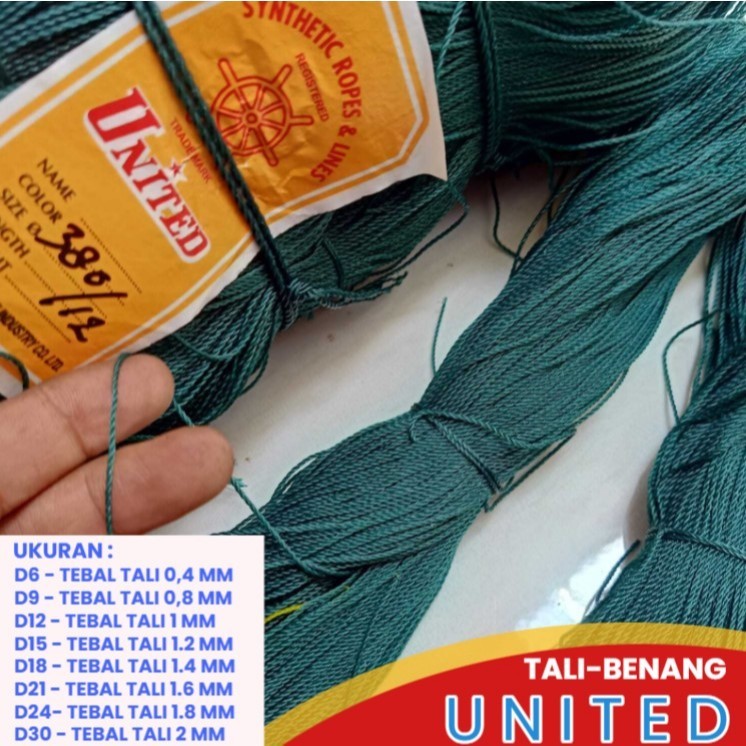 [TALI /BENANG UNITED] Tali Kenur/Tali Layangan/Tali Pukat Troll /Tali Bareh UNITED