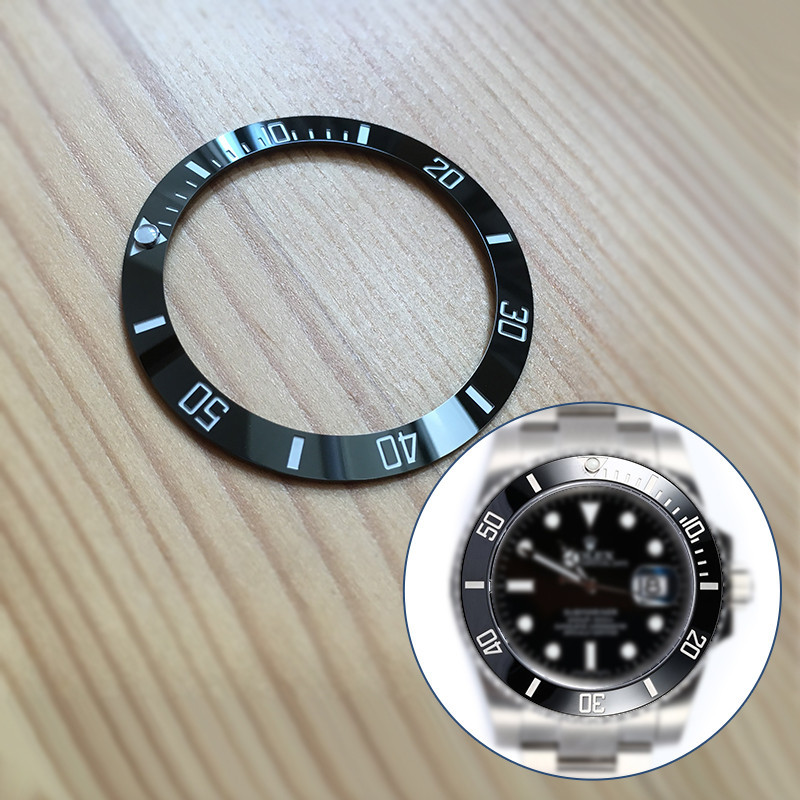Luminous Ceramic Wat Bezel erts for Rolex Submariner 116610 Wat(Carve Letter)