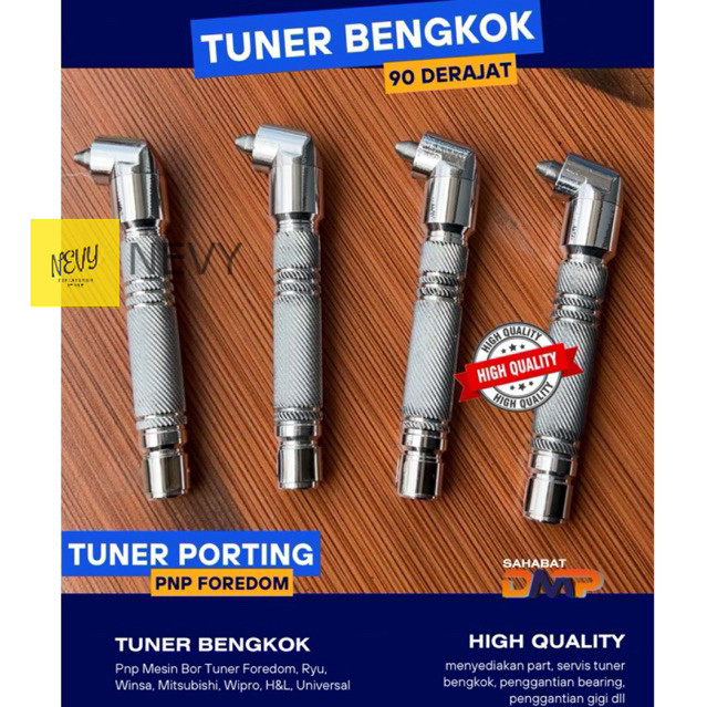 Tuner bengkok 105 handpiece pnp winsa foredom bkn spr TUNER BENGKOK 105 HANDPIECE