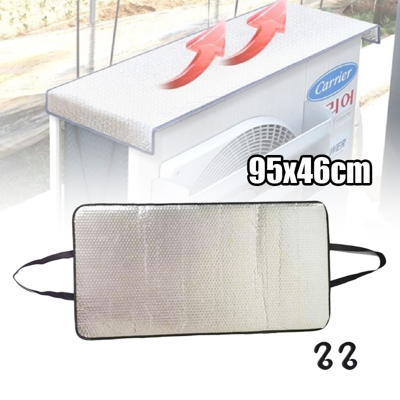 AC Outdoor Protector Cover Anti Debu Sun Shade Tahan Air Waterproof Pelindung AC dari Debu Hujan dan