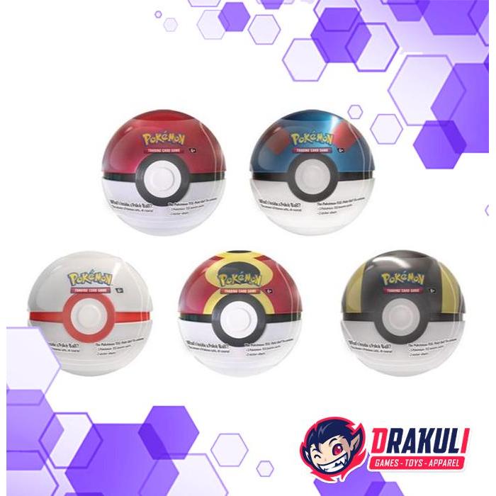 TCG Pokemon Winter 2025 Poke Ball Tin / Monster Ball Tin (English)