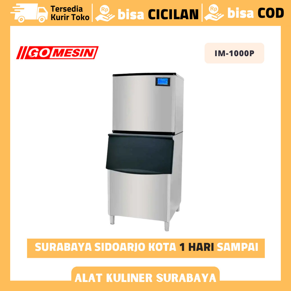 Mesin Es Batu Kristal Gomesin IM-1000P Mesin Pembuat Es Batu Kristal Otomatis Ice Maker Cube