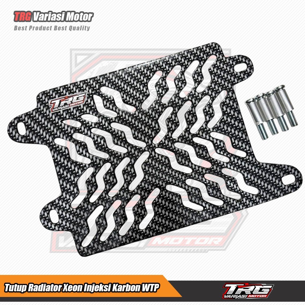 Tutup Radiator Xeon GT 125 Tutup Radiator Xeon RC 125 Model Hyper X Karbon WTP Motif Anyaman Vortex