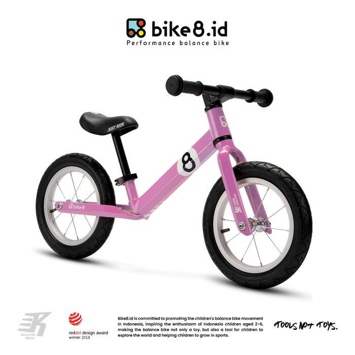BIKE8 Racing Balance Bike / Push Bike - Sepeda Anak - Pink