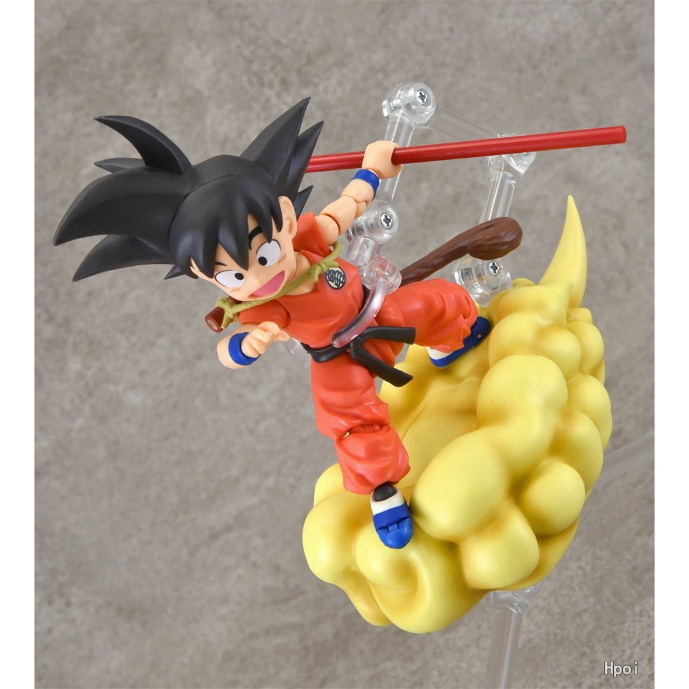 SHF Dragon Ball Z Kids Son Goku on cloud somersault Articulated PVC Action Figure Collectible Toys 1