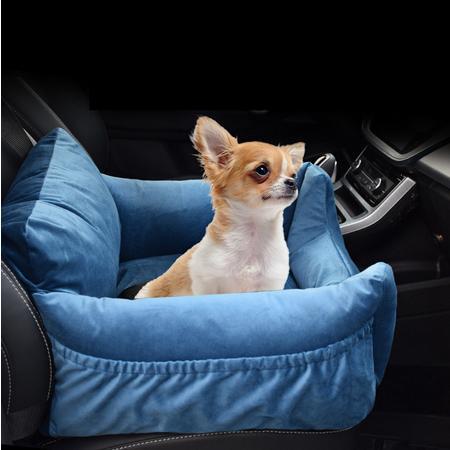 12.12 SALE Tempat Tidur Anjing Kucing Peliharaan Model Klip-on Untuk Mobil - Blue