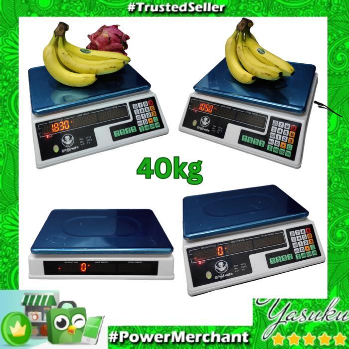 Timbangan Digital 40kg / Barang Buah Sayur Laundry Digital Computing  Pasti Ori 