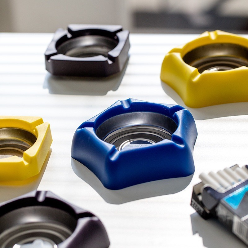 - Asbak Rokok Stainless Tempat Rokok Bintang/Tempat Abu Rokok Modern/Ashtray 1210