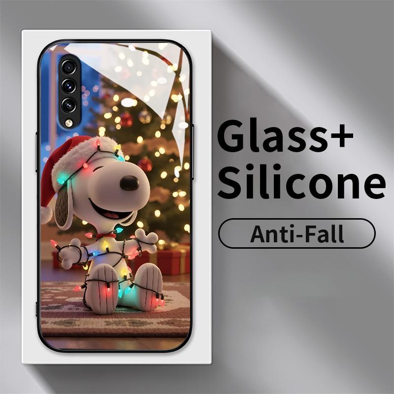 Hard Case Glass Kaca For Samsung A50 A54 5G A52 4G A51 UW A53 A50s A52s A71 A7 2018 A73 A72 A70 A70s