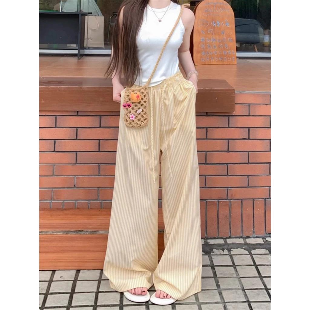 Highwaist Kulot Pant Salur Wanita Celana Panjang Santai