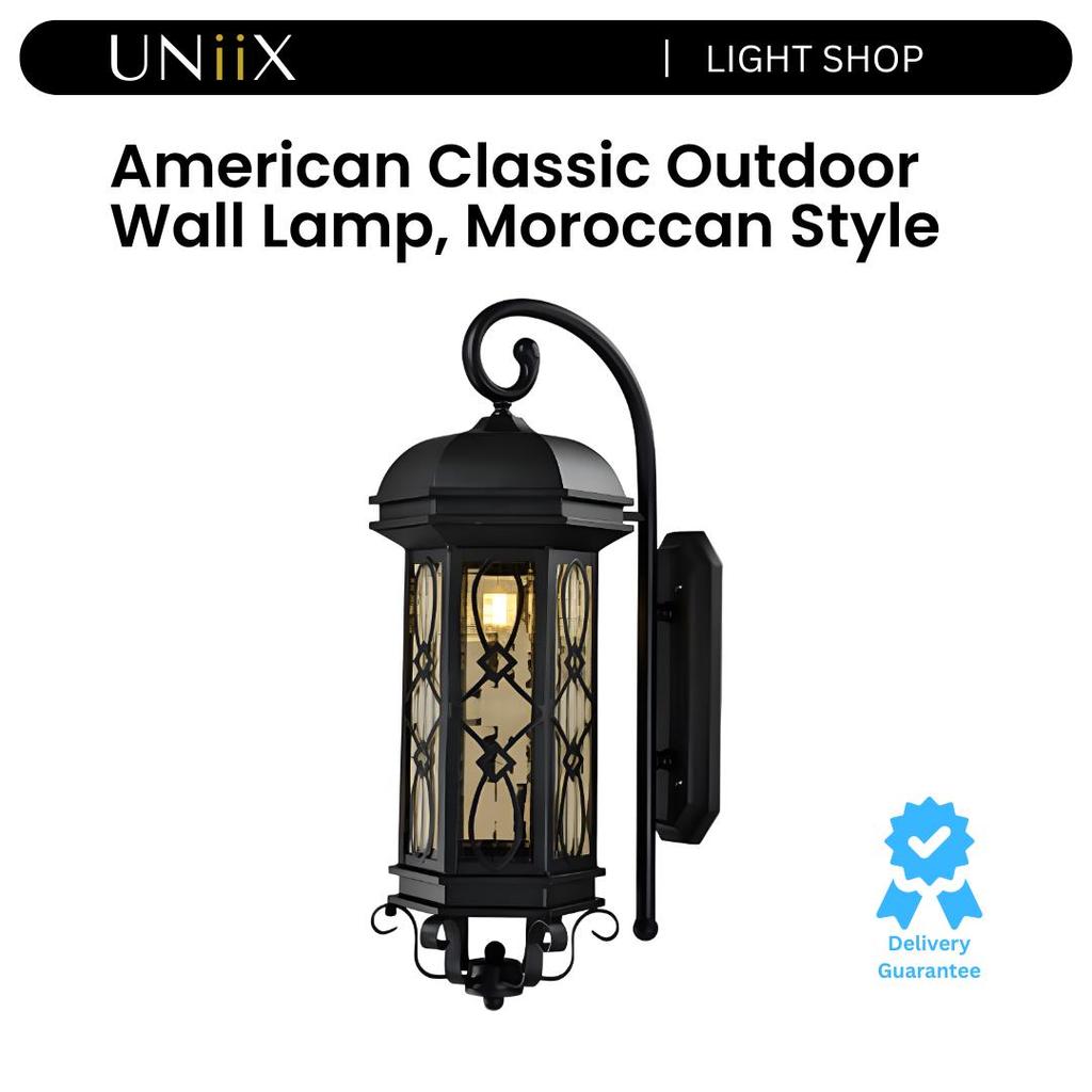 UNiiX - LD7305 | Lampu Hias Dinding Outdoor Model American Klasik Untuk Teras Lampu Dinding Model Ma