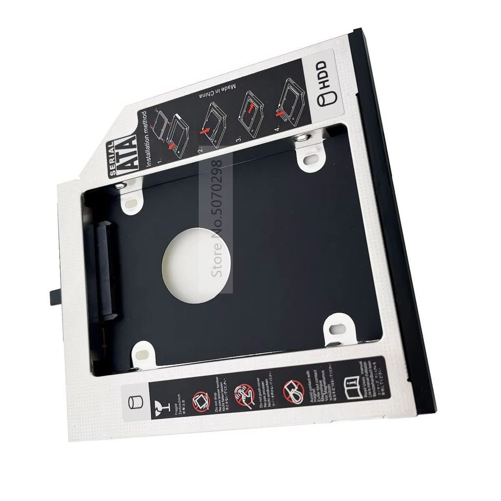 with Bezel Panel 2nd SATA 2.5" Hard Drive HDD SSD Optical Caddy for IBM Lenovo ThinkPad T430 W430 T5