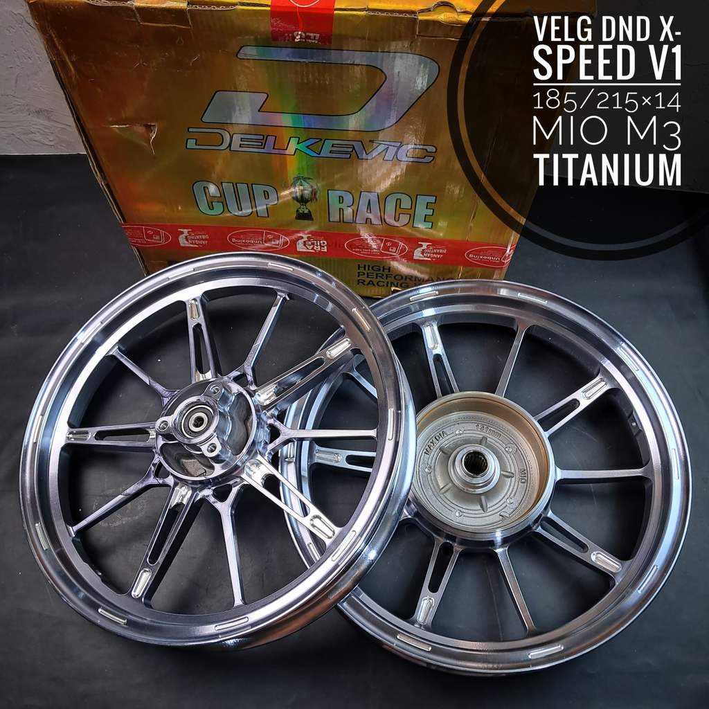 Velg DND Delkevic XSPEED V1 (3lubang)MioM3/Fino125/MioZ/MioGear125/SoulGT125/Xride125 Titanium/ oran