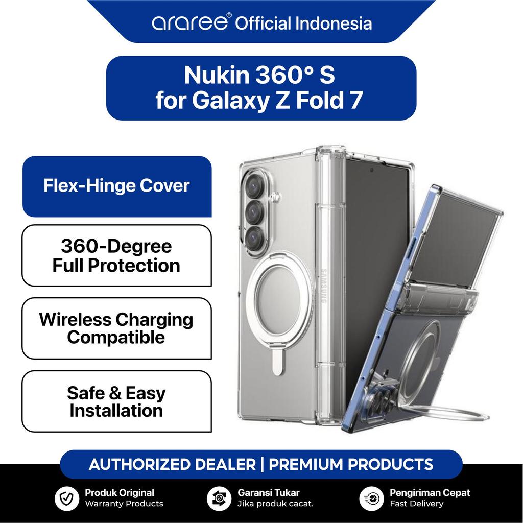 Case Samsung Galaxy Z Fold 7 Fold7 ARAREE Nukin 360° S Stand with Hinge Protection Protective Casing