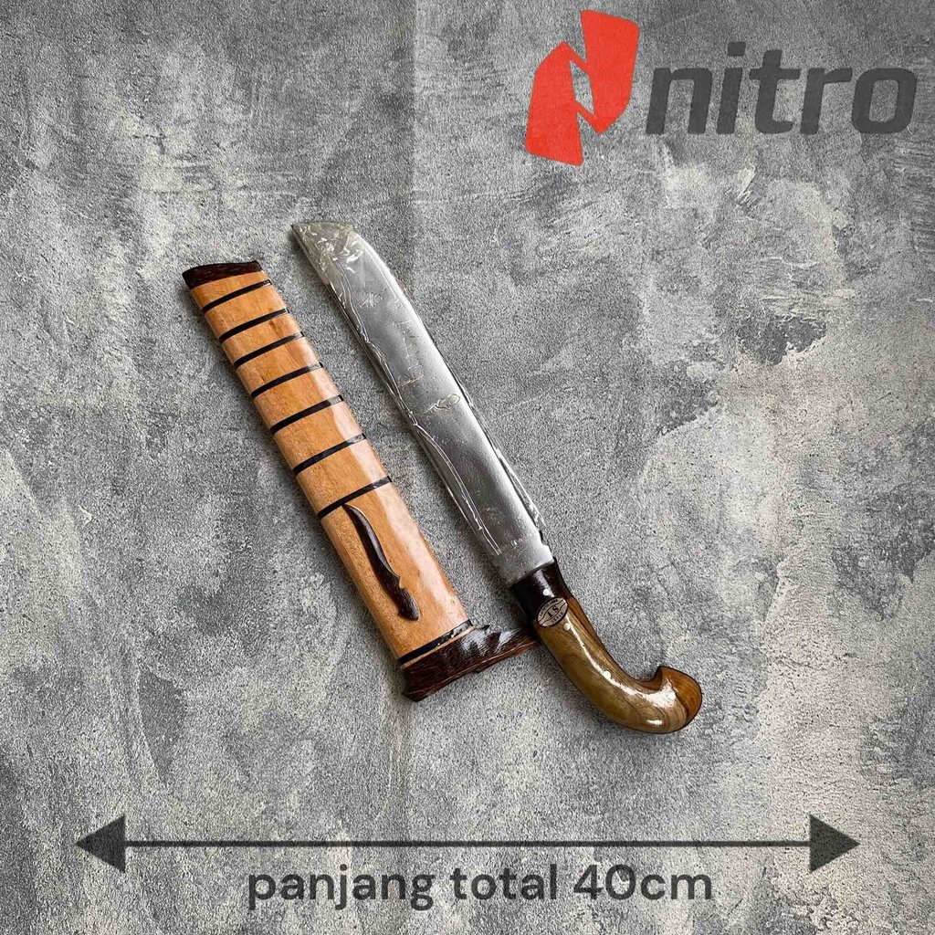 golok sembelih jati super tajam ASLI CIBATU panjang 40cm bahan baja per asli