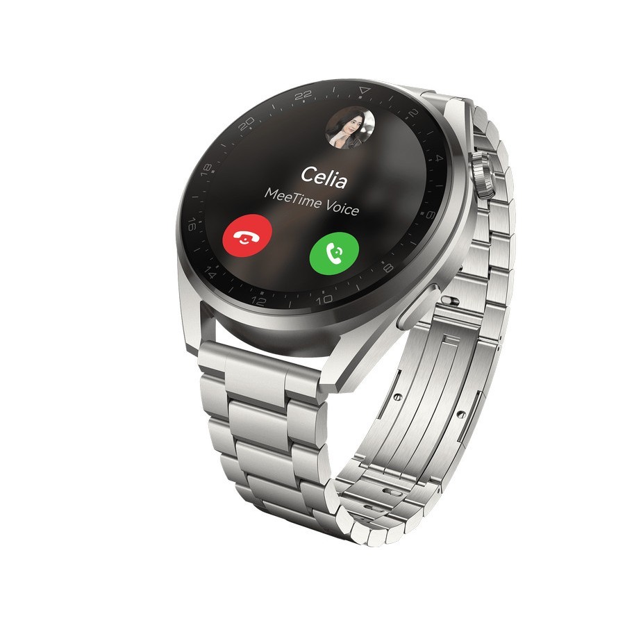 Jam Tangan Huawei Watch 3 Pro 46mm Smartwatch Titanium Case Sapphire HR E-SIM NFC