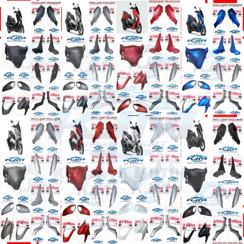 COVER FULL BODI BODY HALUS FULL SET NMAX OLD 2015-2019 (13 PCS) ORIGINAL YAMAHA ASLI YGP