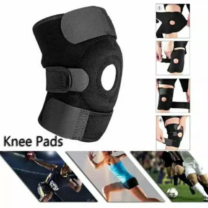 Original Kneepad Aolikes 3 Strap Adjustable Aolikes Pelindung Deker Lutut Knee Pad Knee Support - AO