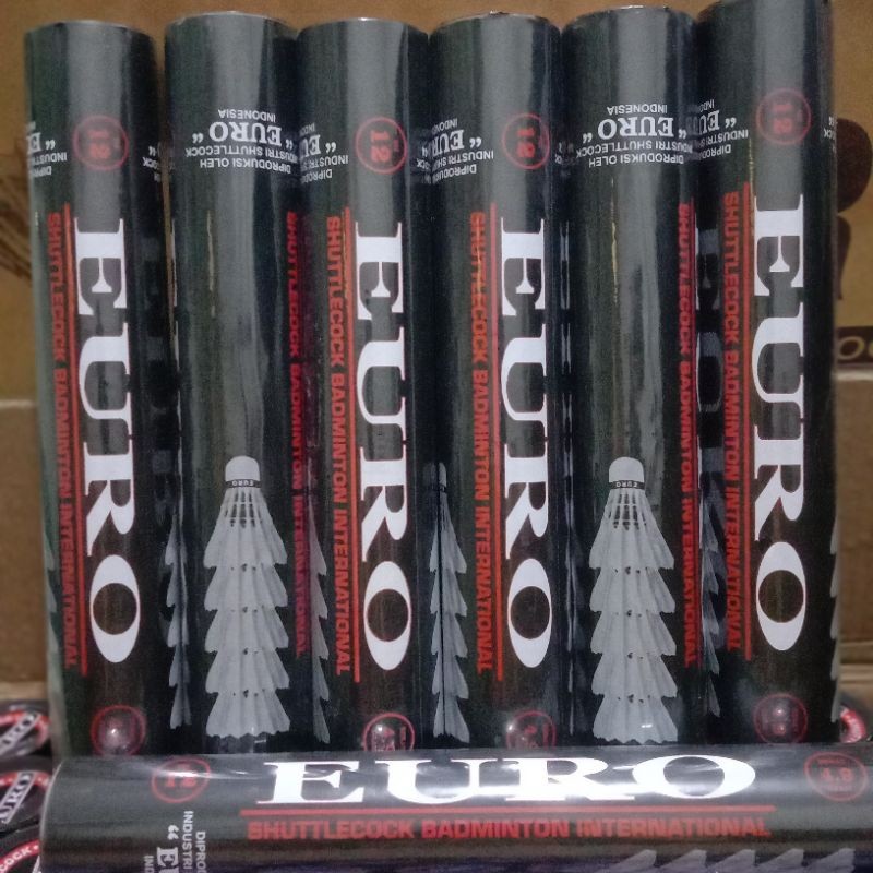 Fit|| shuttlecock euro hitam cock kok euro