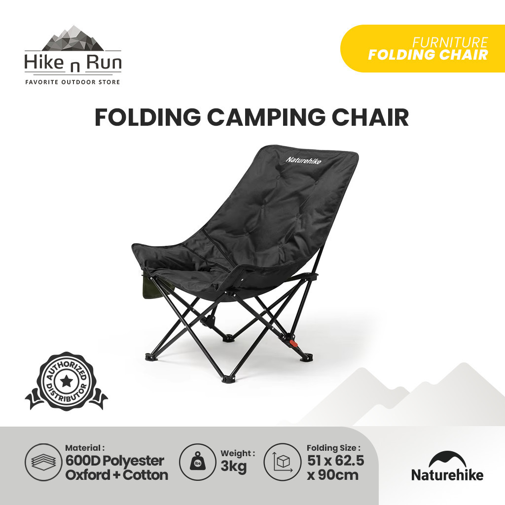 Naturehike Kursi Santai Lipat CNK2450JJ020 Folding Compact Camping Chair Portable