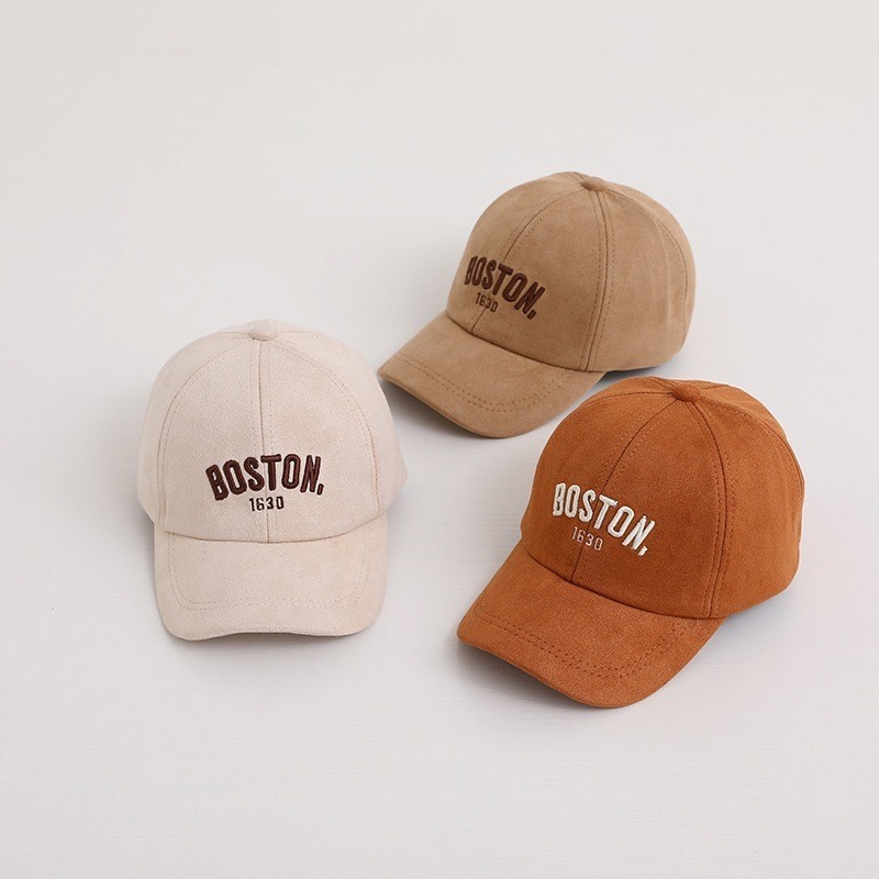Topi Baseball Anak Laki Laki Import Topi MOTIF BOSTON Anak Cowok Topi Anak Balita 2-8 Tahun
