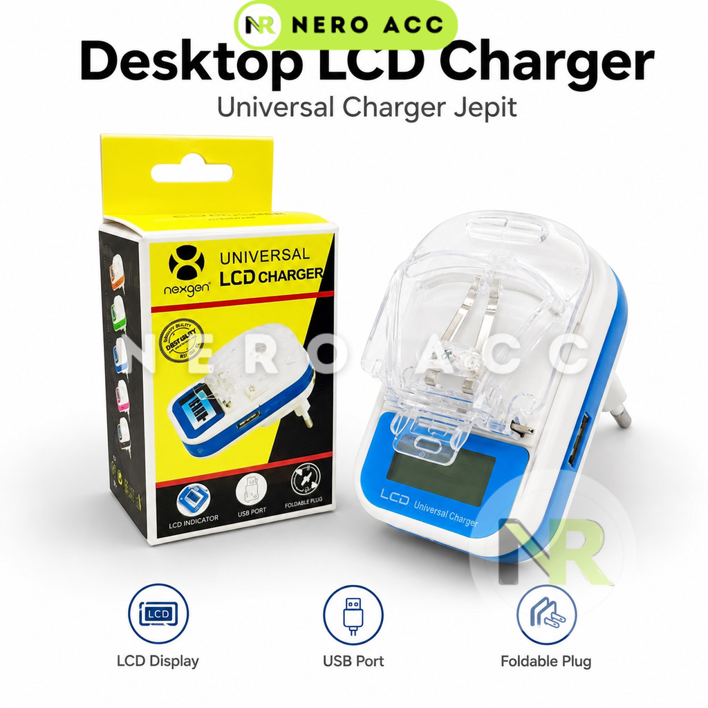 DESKTOP Charger kodok tc kodok charger jepit NEXGEN CAS JEPIT