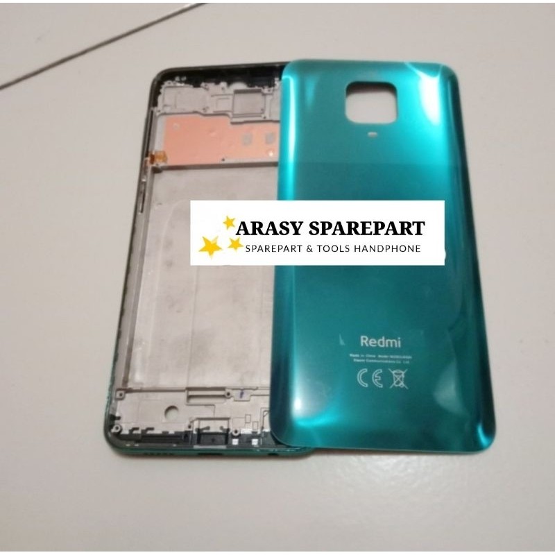 Casing Housing Kesing Fullset Xiaomi Redmi Note 9 pro Tulang dan Backdoor