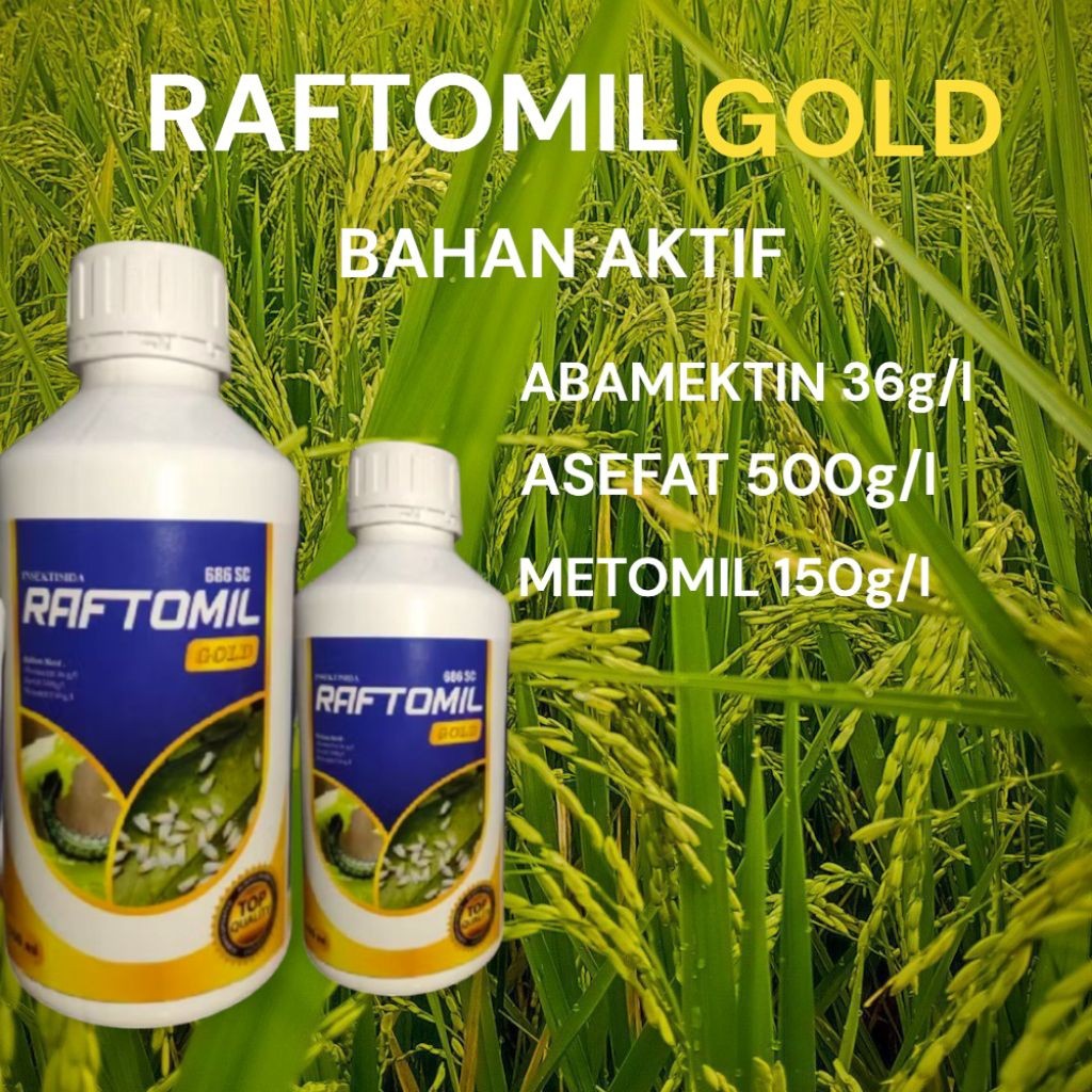 Insektisida Raftomil Gold 686SC 1L Efektif Ulat