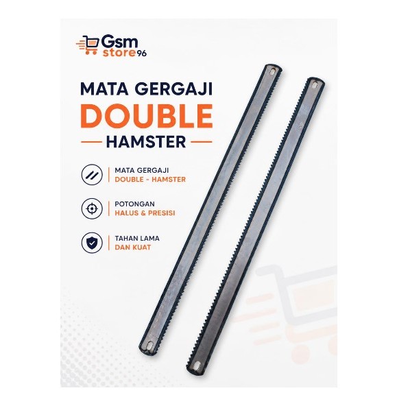 Mata Gergaji Besi Double bolak balik per pcs - Hamster