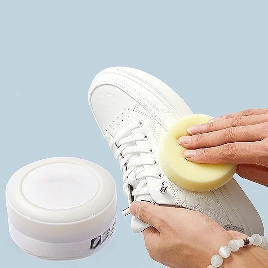 QM - Krim Pembersih Sepatu AJAIB / Cream Pemutih Sneaker / Semir Wax Sepatu Putih Cream Pembersih